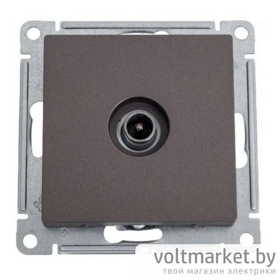Розетка TV оконечная 1DB Atlas Design мокко