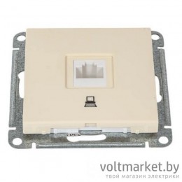 Розетка компьютерная RJ-45 Wessen59 слоновая кость