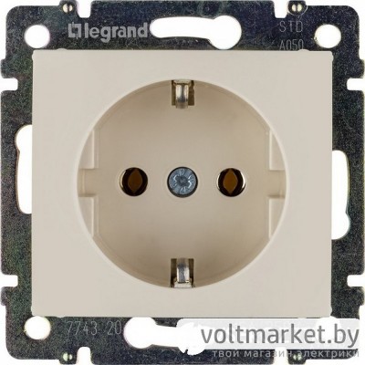 Розетка с/з Legrand Valena слоновая кость