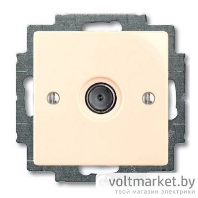 Розетка телевизионная ABB Basic 55 (слоновая кость)