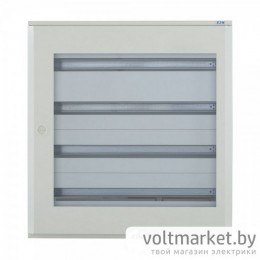 Щит навесной BF-OT-4/96-P, 4х24M (96M), с N/PE 2x 2x25+43x16mm2, металл. с прозрачной дверью, 750x543x140mm, белый RAL9016, IP30
