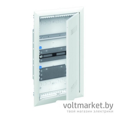 Щиток встраив. UK630MVB мультимед,TS35+2xМП перф, белая мет. дверь, 578x340x88, GWT850, IP30