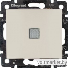 Выключатель одноклавишный с подсветкой Legrand Valena слоновая кость