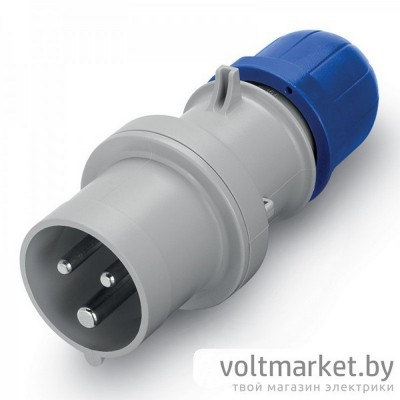 Вилка кабельная 2P+E IP44 32A 6h 200-250VAC серия OPTIMA Вилка кабельная 2P+E IP44 32A 6h 200-250VAC серия OPTIMA