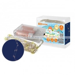 Гирлянда светодиодная Роса50 50LED, 5м, 3000К, 3хАА, TDM