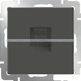 Розетка телефонная RJ-11 Werkel серо-коричневый
