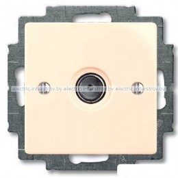 Розетка телевизионная ABB Basic 55 (слоновая кость)