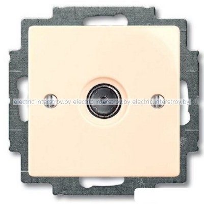 Розетка телевизионная ABB Basic 55 (слоновая кость)