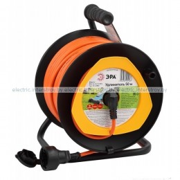 Удлинитель силовой ЭРА RPx-1e-3x1.5-50m c/з 1гн 50м ПВС 3х1,5 на катушке