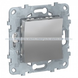 UNICA NEW LED СВЕТОРЕГУЛЯТОР Wiser нажимной, универсальный 7-200Вт, АЛЮМИНИЙ
