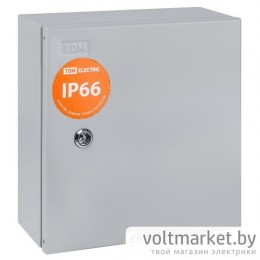 Корпус металлический ЩУ-1ф/1-1-6 IP66 (2 двери) (310х300х150) TDM