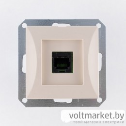OPAL - Розетка RJ-45 UTP кат.5e, бежевый
