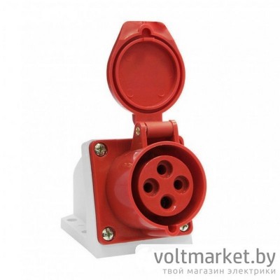 Розетка DT-124 стационарная 3P+PE 32А 380В IP44 Атрион