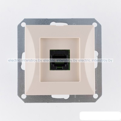 OPAL - Розетка RJ-45 UTP кат.5e, бежевый