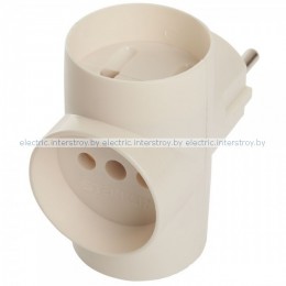 Разветвитель STEKKER DP10-15-20 250В, 10A, IP20, белый