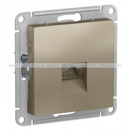 Розетка компьютерная RJ45 Atlas Design шампань