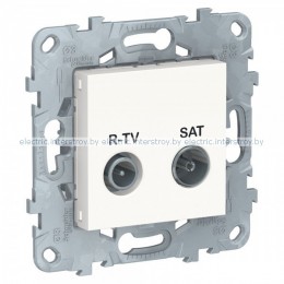 UNICA NEW РОЗЕТКА R-TV/ SAT, оконечная, БЕЛЫЙ