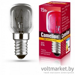Лампа накаливания Camelion 15/PT/CL/E14 для духовок