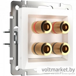 Розетка акустическая Werkel белый