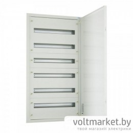 Щит встраиваемый BF-UT-6/144-P, 6х24M (144M), с N/PE 2x 2x25+43x16mm2, металл. с прозрачной дверью, 1070x588x140(1020x496x127)mm, белый RAL9016, IP30