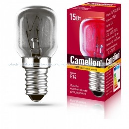 Лампа накаливания Camelion 15/PT/CL/E14 для духовок
