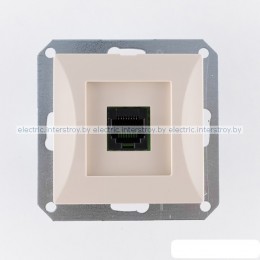 OPAL - Розетка RJ-45 UTP кат.6, бежевый