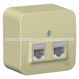Розетка 2-я компьютерная RJ45 BLANCA бежевый