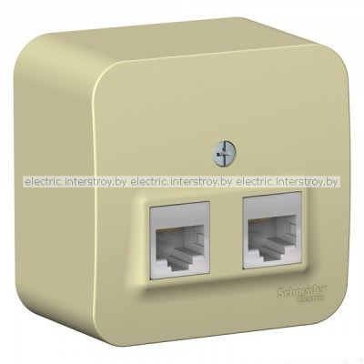 Розетка 2-я компьютерная RJ45 BLANCA бежевый