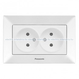Розетка б/з двойная Panasonic Arkedia белый