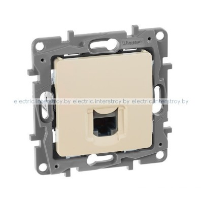 Розетка информационная 1хRJ-45 CAT5E Legrand Etika слоновая кость