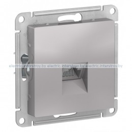Розетка компьютерная RJ45 Atlas Design алюминий