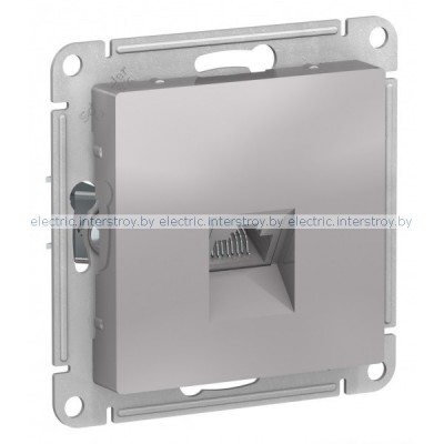 Розетка компьютерная RJ45 Atlas Design алюминий