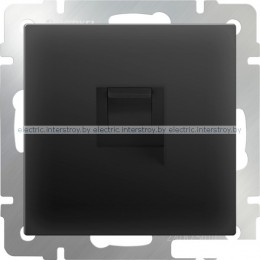Розетка телефонная RJ-11 Werkel черный матовый