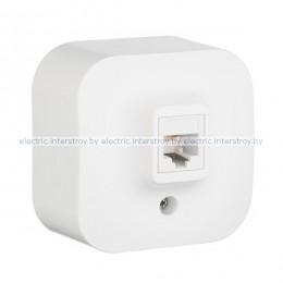 Розетка телефонная RJ11 Legrand Quteo белый