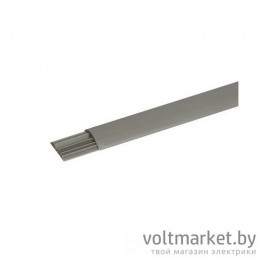 Кабель-канал напольный 50x12mm с крышкой, 3 секции, 2м, пласт., серый Legrand
