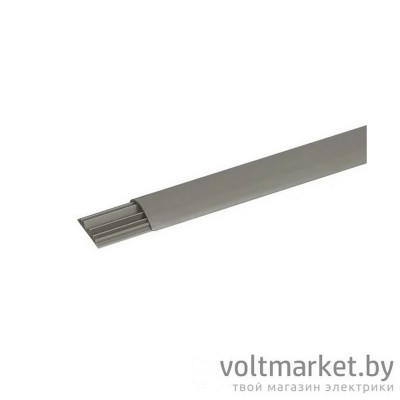 Кабель-канал напольный 50x12mm с крышкой, 3 секции, 2м, пласт., серый Legrand