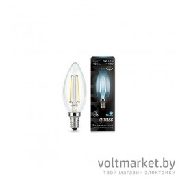 Лампа светодиодная Gauss LED Filament Candle 5W E14 4100K