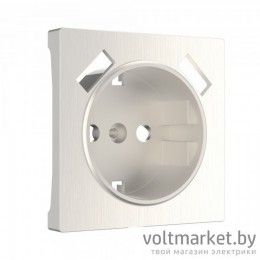 Накладка для USB розетки Werkel перламутровый рифленый