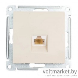 Розетка компьютерная RJ45 Atlas Design бежевый