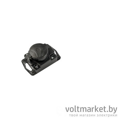 Розетка настенная с/з Р16-413 16А IP44, с заглушкой, каучук