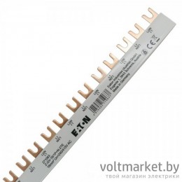 Шинка гребенчатая Z-GV-16/1P+N-2TE, 1P+N, 16мм2, 80А, вилка, на 28 авт. выкл. (1м) Шинка гребенчатая Z-GV-16/1P+N-2TE, 1P+N, 16мм2, 80А, вилка, на 28 авт. выкл. (1м)