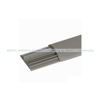 Кабель-канал напольный 50x12mm с крышкой, 3 секции, 2м, пласт., серый Legrand
