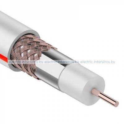 Кабель телевизионный SAT 50М Cu-Al-Cu 75 Ом CABLETECH медь