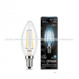 Лампа светодиодная Gauss LED Filament Candle 5W E14 4100K