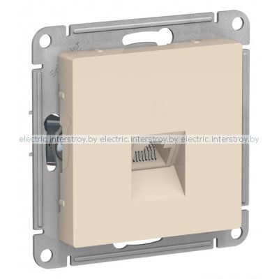 Розетка компьютерная RJ45 Atlas Design бежевый