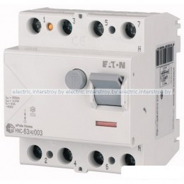 УЗО HNC-63/4/003, 4P, 63A, 6kA, 30mA, тип АC, 4M