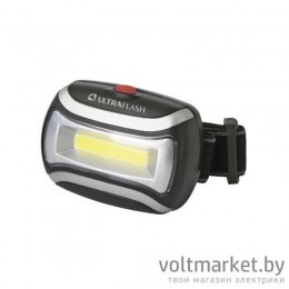 Фонарь налобный Ultraflash LED5380 3Вт СОВ LED, 3 реж