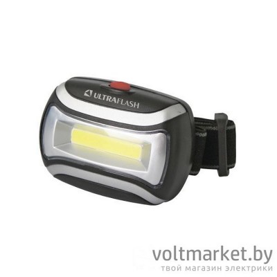 Фонарь налобный Ultraflash LED5380 3Вт СОВ LED, 3 реж