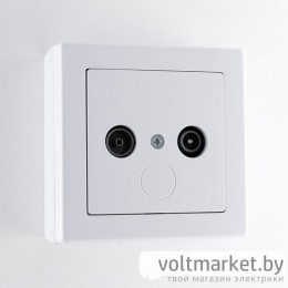 JOWISZ - Розетка TV+R концевая, 5_862MHz, белый