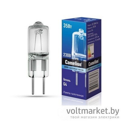 Лампа галогенная Camelion JD 35W G4 220V